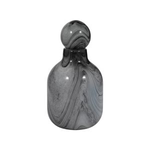 GRIFFINRIDGE GRAY GLASS VASE 13 (IN) 5
