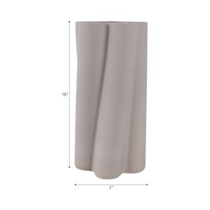 HOPEBEACH GRAY VASE 15 (IN) 9