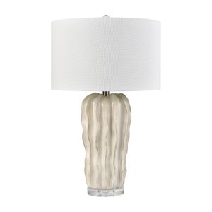Genesee 27.5'' High 1-Light Table Lamp - White Glazed 2