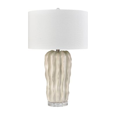 Genesee 27.5″ High 1-Light Table Lamp - White Glazed
