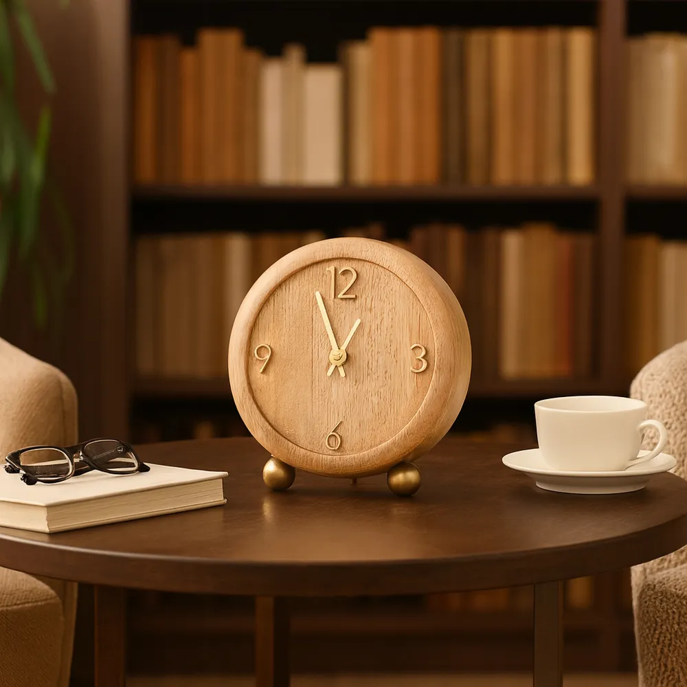 NOLANMORE TAN CLOCK 7 (IN)