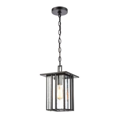 Radnor 8″ Wide 1-Light Outdoor Pendant - Matte Black