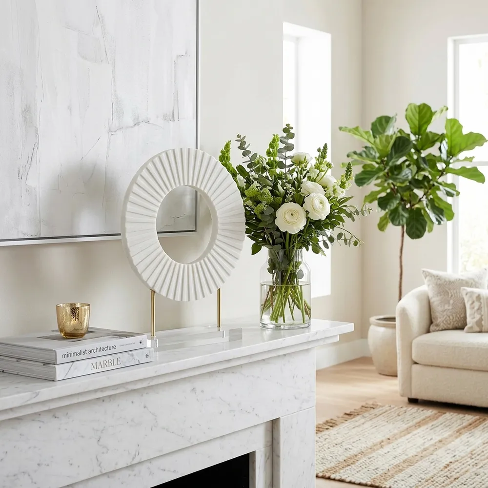 GORDENMORE WHITE DECOR 18 (IN)