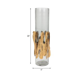 ASHWORTH GRAY CANDLE HOLDER 20 (IN) 9