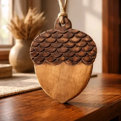 Acorn Ornament 5.5x7in
