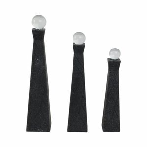 WESTONRUN SET OF 3 BLACK DECOR 14 (IN) 4