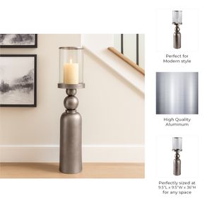 RIPLEYHOLM SILVER CANDLE HOLDER 36 (IN) 10