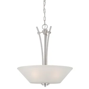 Pittman 18'' Wide 3-Light Pendant - Brushed Nickel 1