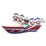 CRUISERS BOAT CHRISTMAS ORNAMENT W SPINNING PROPELLER - FISHERMAN FAMILY 1