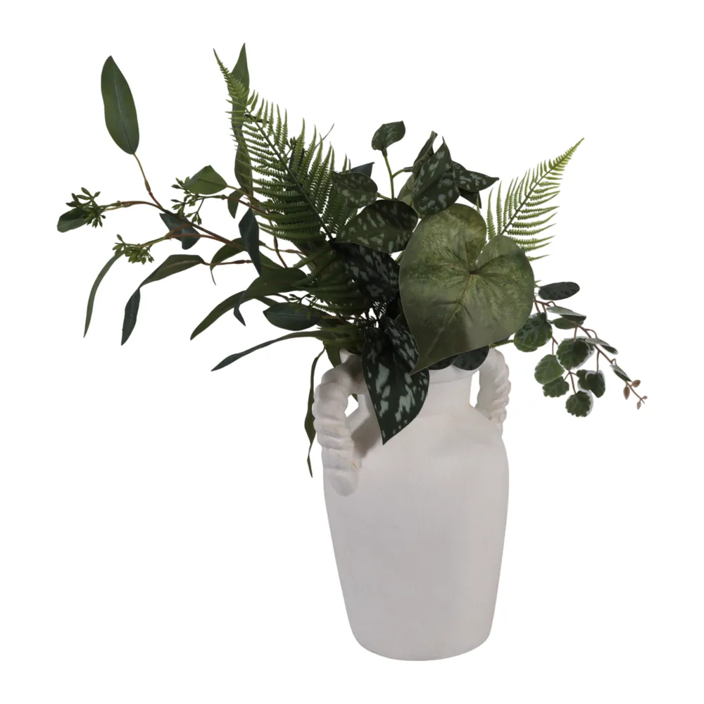 CLOVERWIND WHITE VASE 12 (IN)