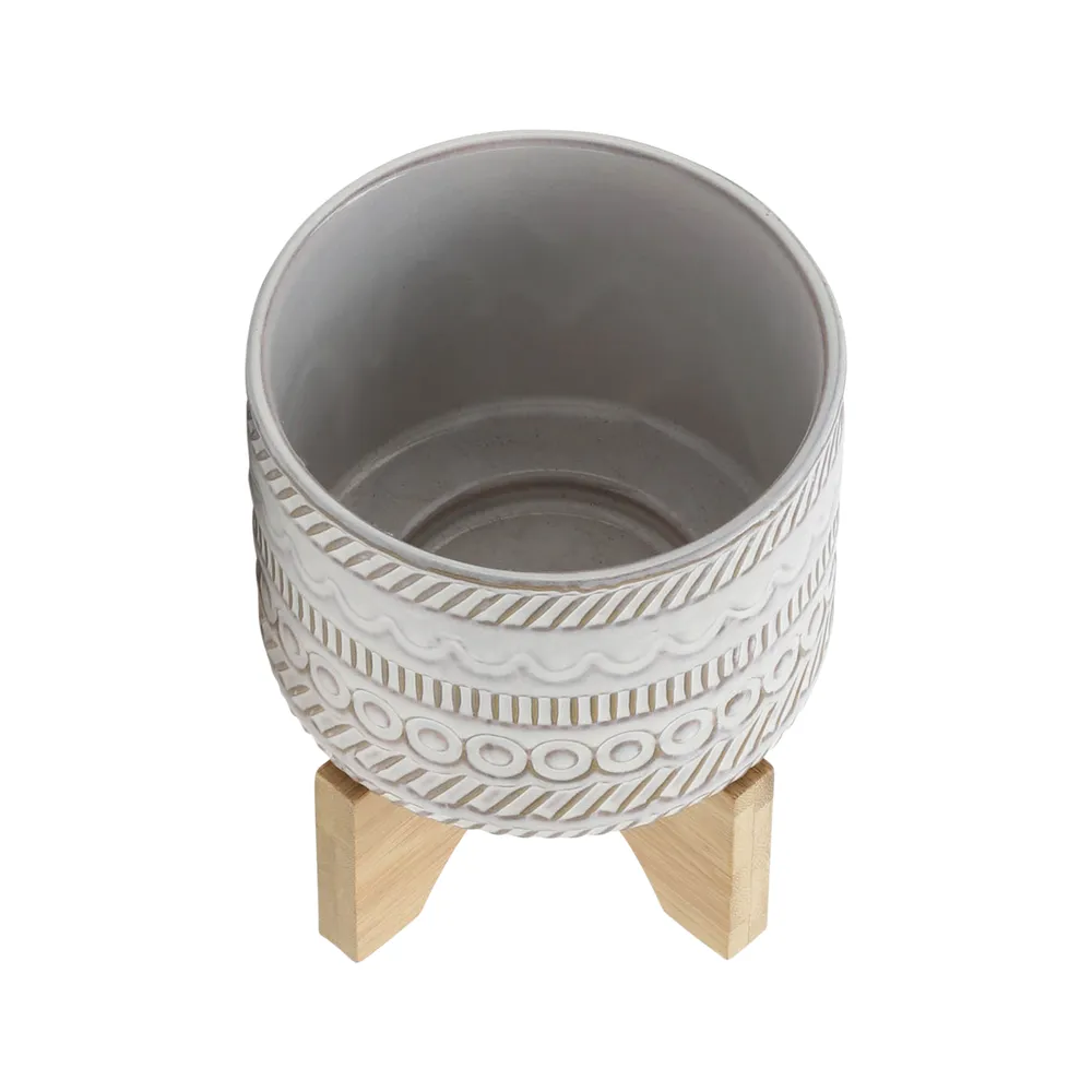 DORSETPORT IVORY PLANTER 8 (IN)