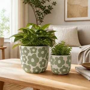 AXELGROVE SET OF 2 GREEN PLANTER 8 (IN) 10