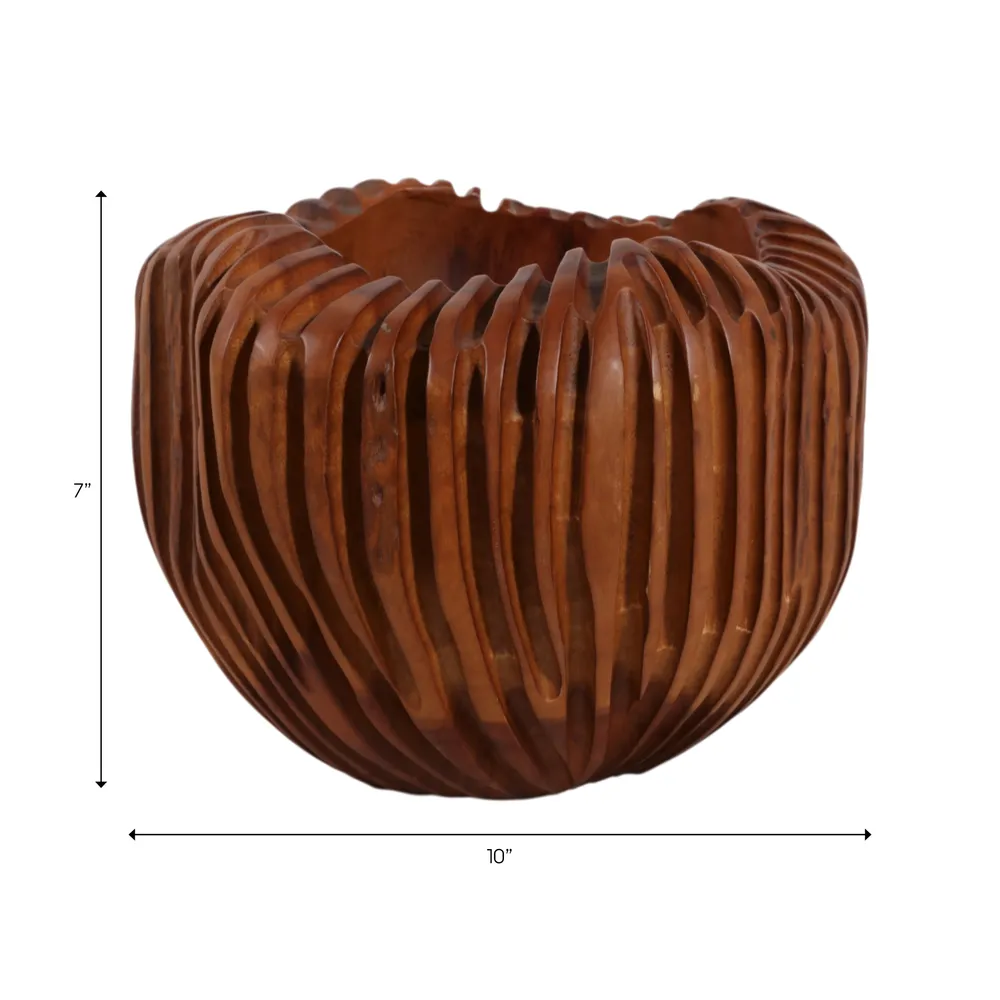 BYRONMOOR BROWN VASE 8 (IN)