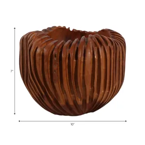 BYRONMOOR BROWN VASE 8 (IN) 9
