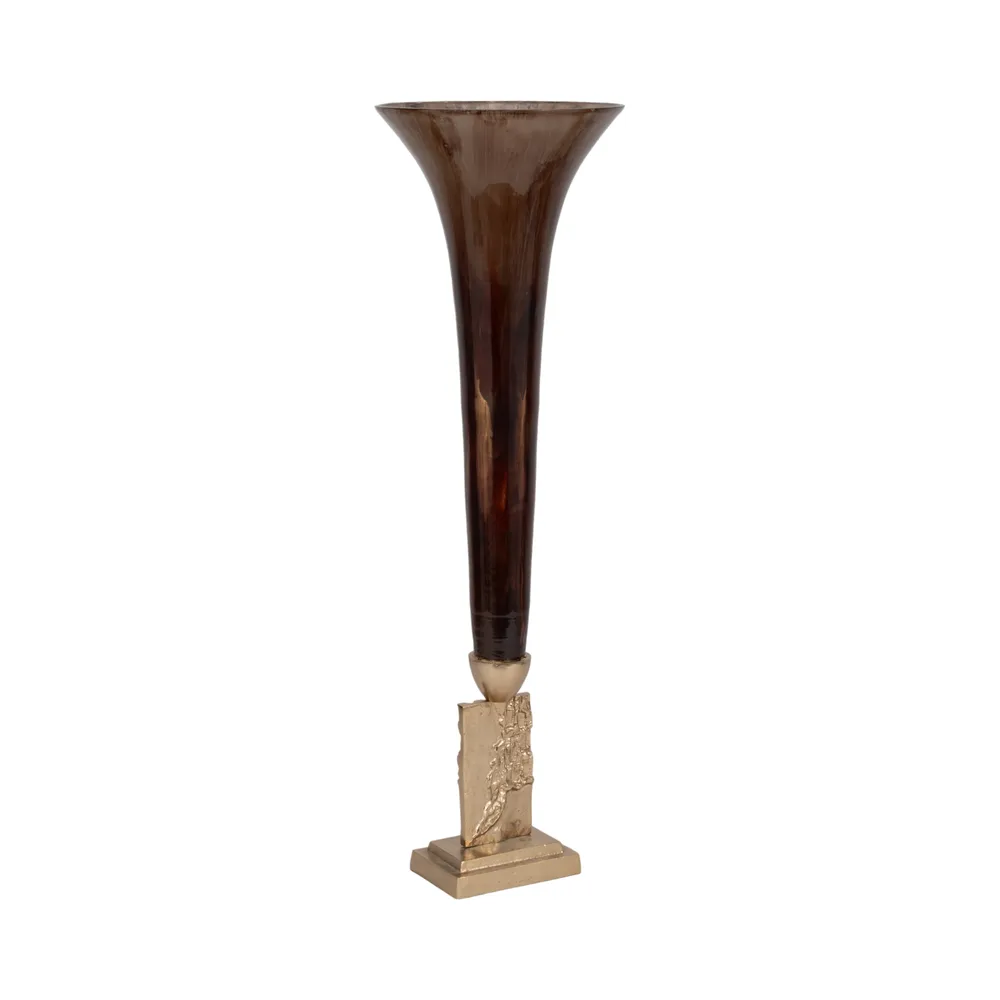 ATLASMILL BRONZE GLASS VASE 31 (IN)