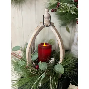 Small Wooden Lantern 13in 3