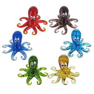 2-1/2" GLASS OCTOPUS FIGURE 6-ASST 1