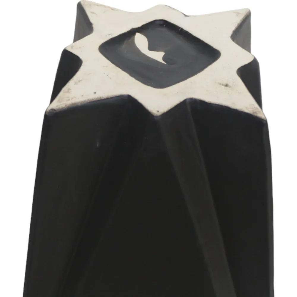 TARASIDE BLACK VASE 33 (IN)