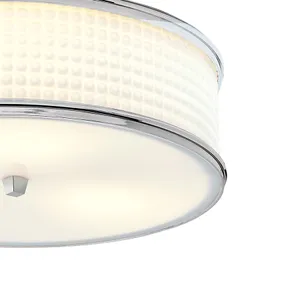 Prism 16.75'' Wide 3-Light Flush Mount - Polished Nickel 4