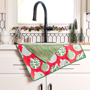 Scandi Ornaments Eco Kitchen Tea Towel 2