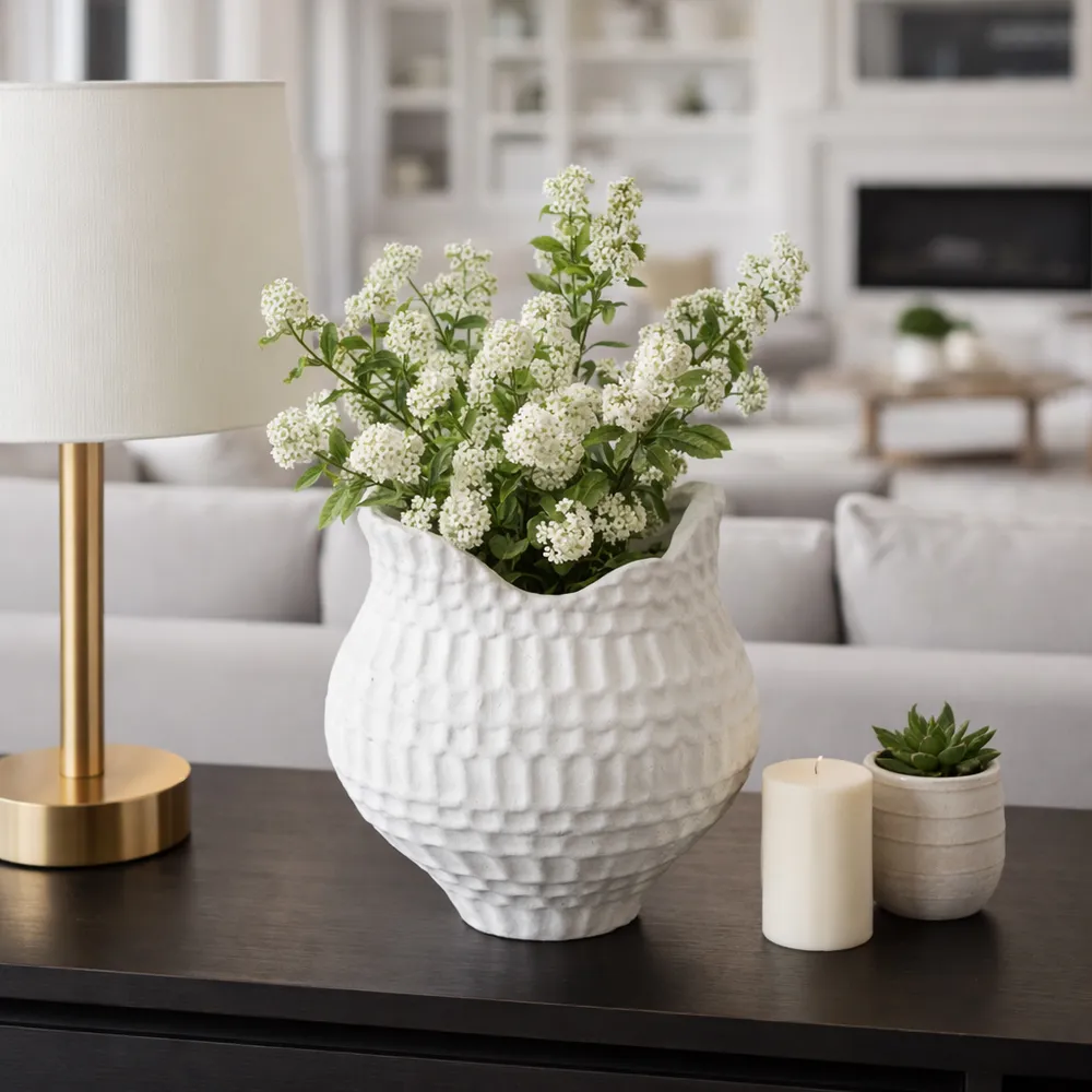 DILLONGROVE IVORY VASE 12 (IN)