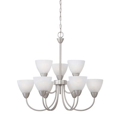 Tia 25.98'' Wide 9-Light Chandelier - Matte Nickel