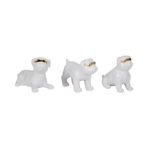 RIDERRUN SET OF 3 WHITE DECOR 6 (IN) 3