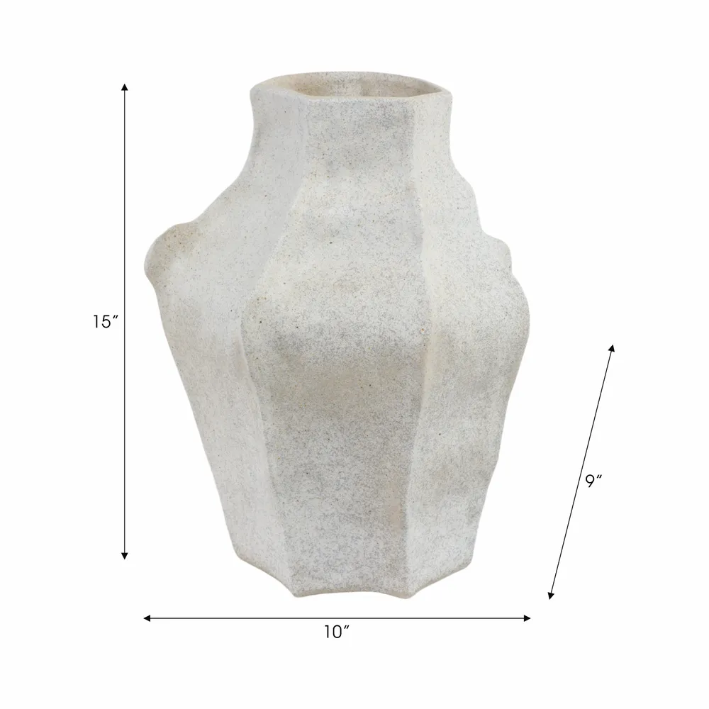 AVAWAY GRAY VASE 15 (IN)