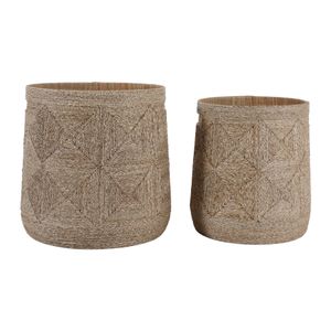 DUNCANGROVE SET OF 2 BROWN STORAGE 16 (IN) 1