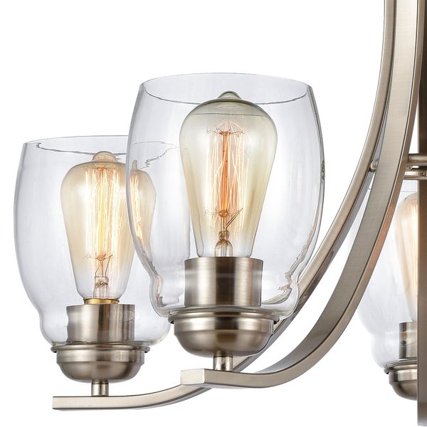 Calistoga 25'' Wide 5-Light Chandelier - Brushed Nickel