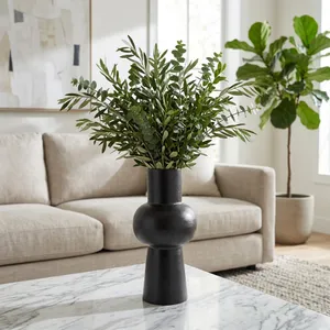 HATTONDALE BLACK VASE 12 (IN) 10