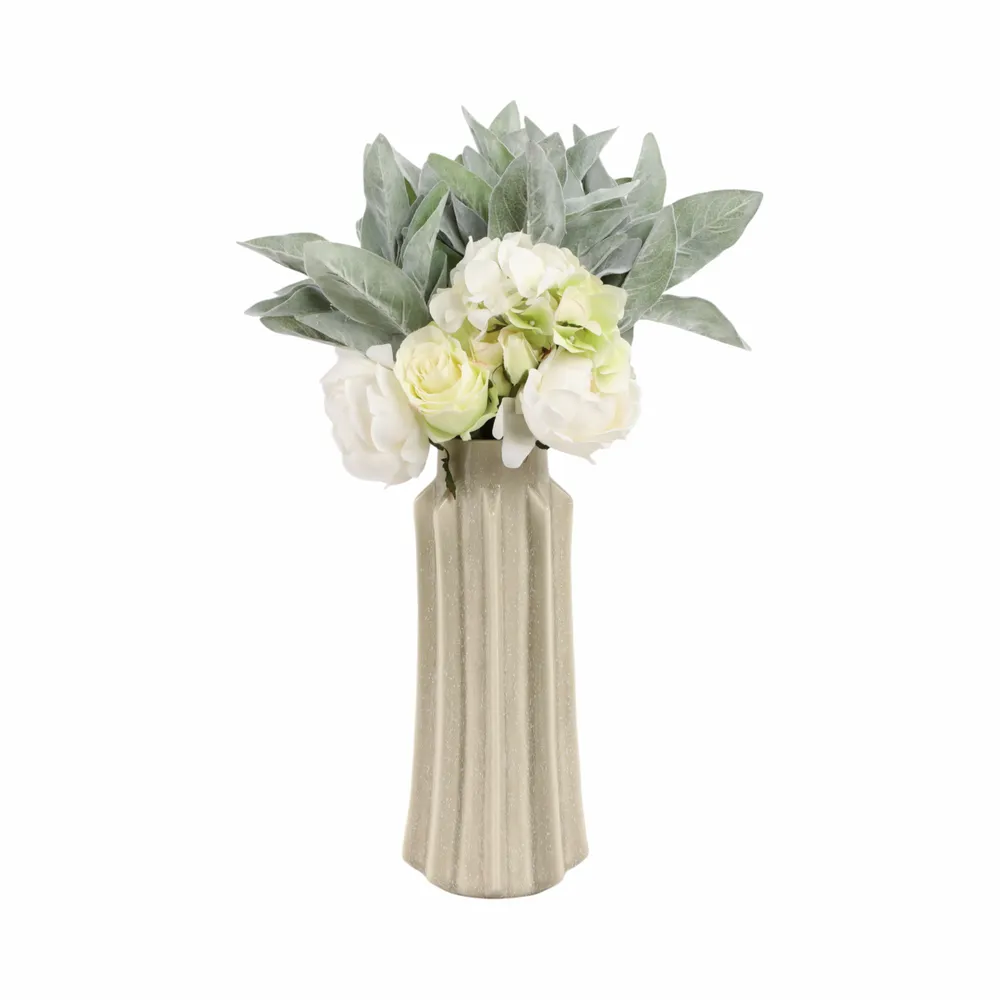 BAKERHAVEN TAUPE VASE 14 (IN)