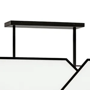 Moiselle 48'' Wide 6-Light Linear Chandelier - Matte Black 3