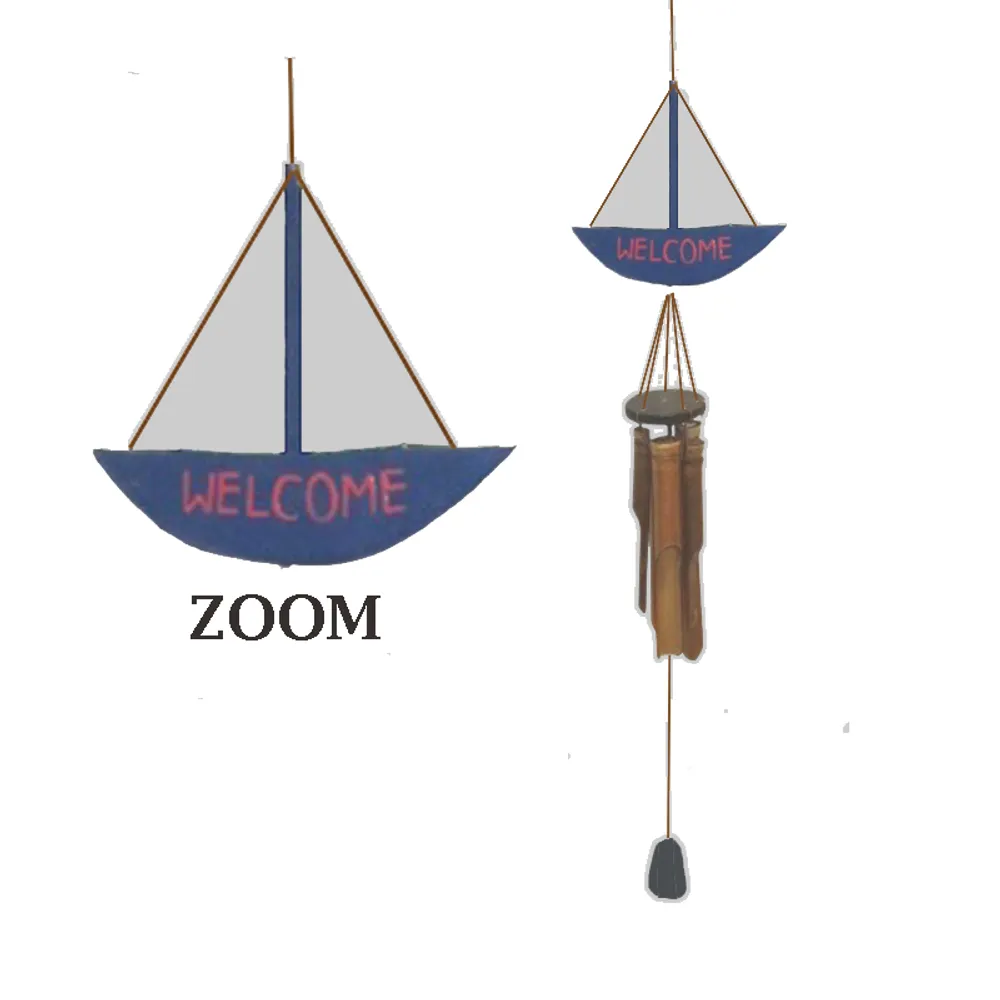 36" BAMBOO SAILBOAT CHIME