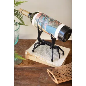 Cast Iron Crab Wine Bottle Holder 1