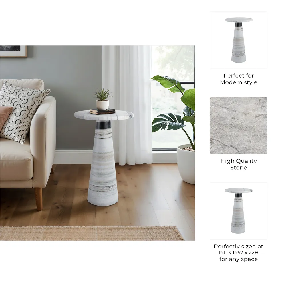 MILLERRUN IVORY TABLE 22 (IN)