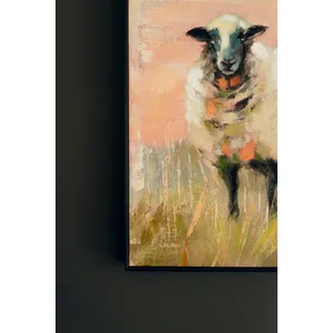 Framed Sheep Painting 2