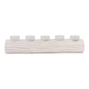 LUKEHAVEN WHITE TEALIGHT HOLDER 5 (IN) 3
