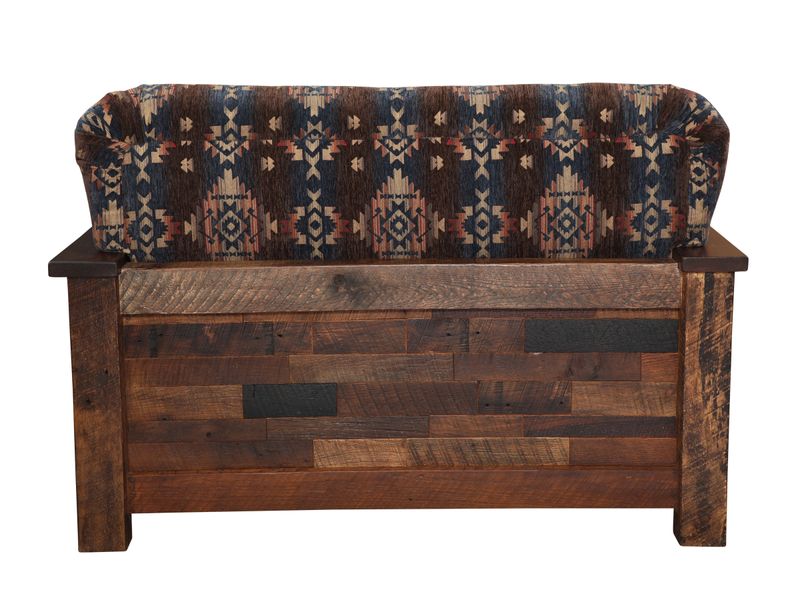 Barnwood  Americana Loveseat - Customer Fabric - Seat:  Fabric TBD; Backrest:  Fabric TBD 6