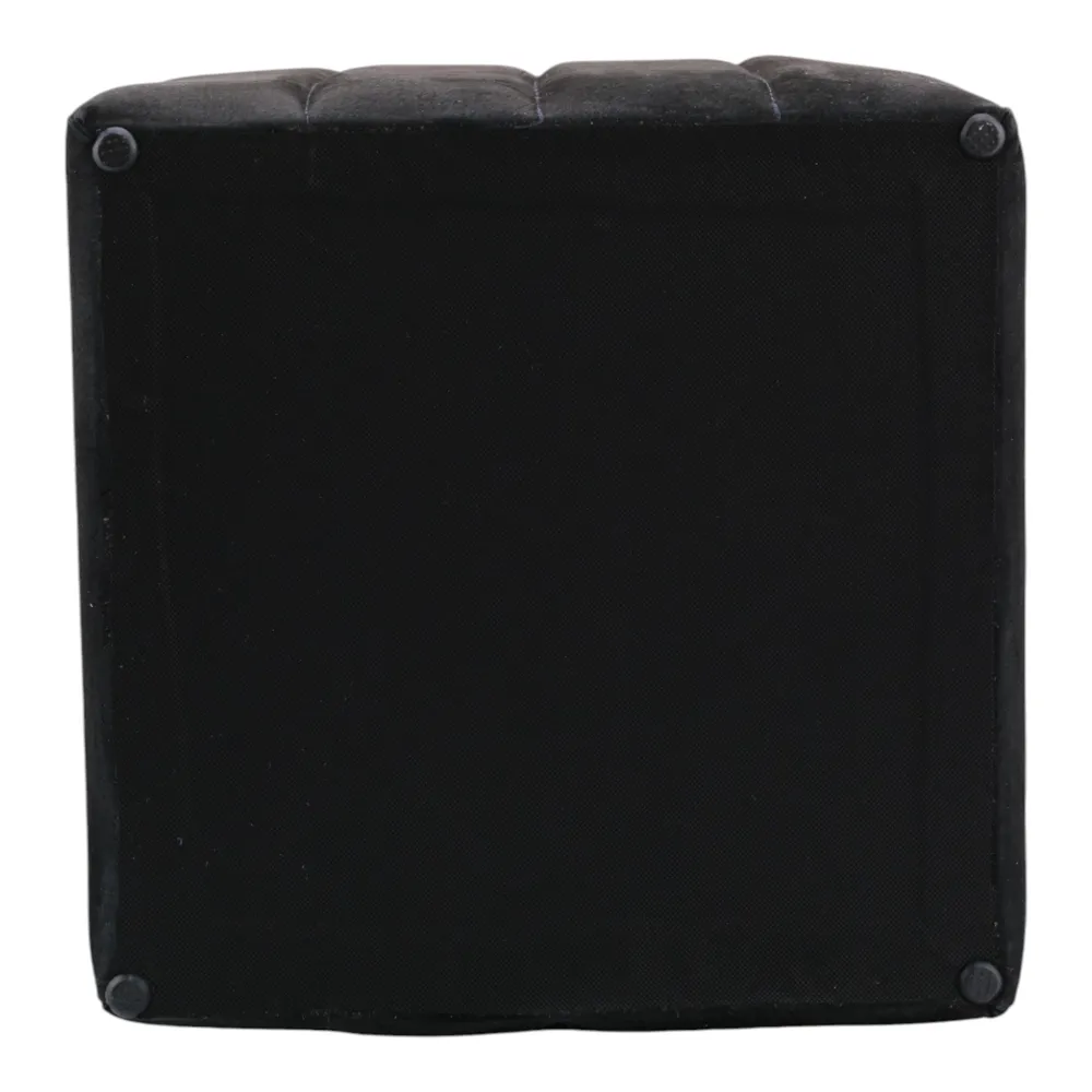 KENDALLVIEW BLACK OTTOMAN 19 (IN)
