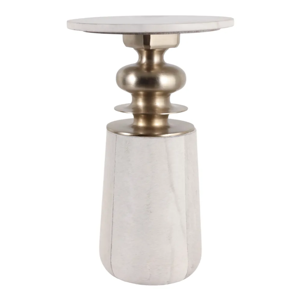MAEHAVEN WHITE TABLE 23 (IN)