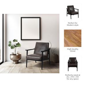 GERBERWORTH BLACK CHAIR 33 (IN) 10