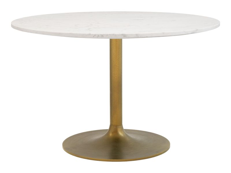 Ithaca Dining Table White & Gold 3