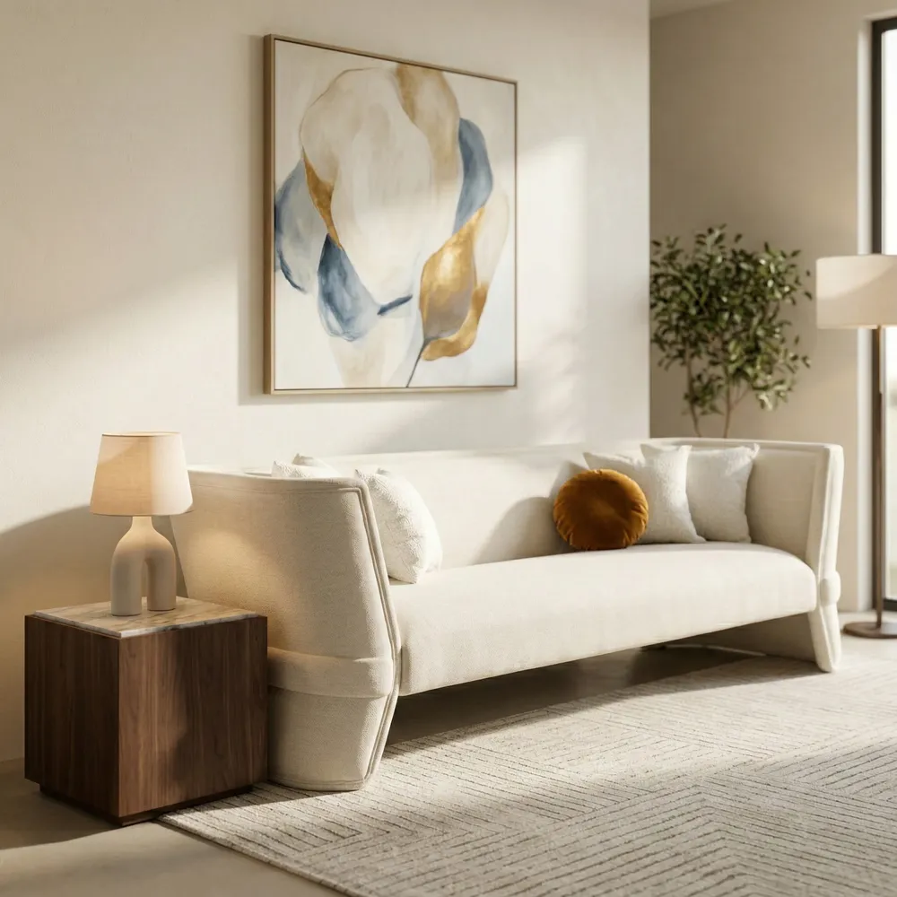 KIRALAKE IVORY SOFA 31 (IN)