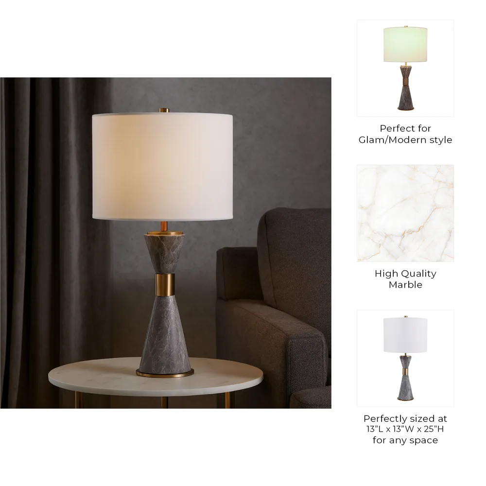 SAMSONGROVE GRAY LAMP 25 (IN)