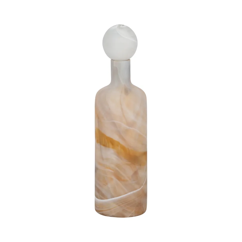 NEWTONGROVE GRAY GLASS VASE 16 (IN)