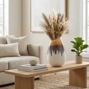 GUNNARMILL WHITE VASE 17 (IN) 2