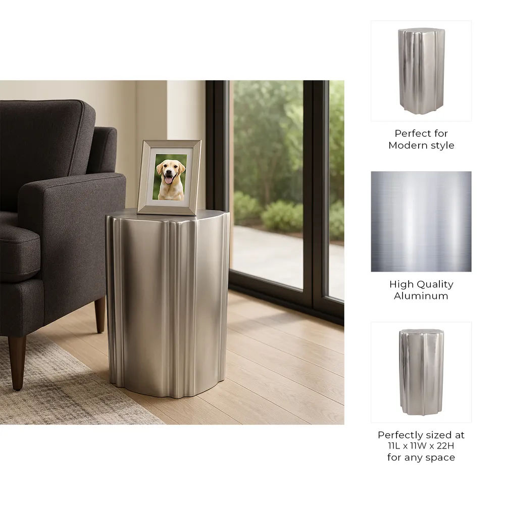 HOUSTONGROVE SILVER TABLE 22 (IN)