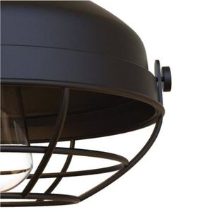 Ringley 8.5'' Wide 1-Light Semi Flush Mount - Matte Black 2