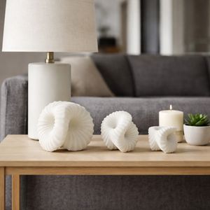 COLEMILL SET OF 3 WHITE DECOR 6 (IN) 2
